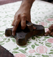 Hand Block Printed Gift Bag - Blush Collection - (Small)