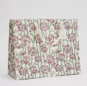 Hand Block Printed Gift Bag - Cherry Collection - (Large)