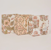 Hand Block Printed Gift Bag - Terracotta Collection - (Small)