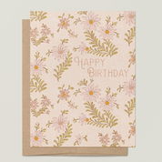 'Happy Birthday' Stitch Fields Greeting Card