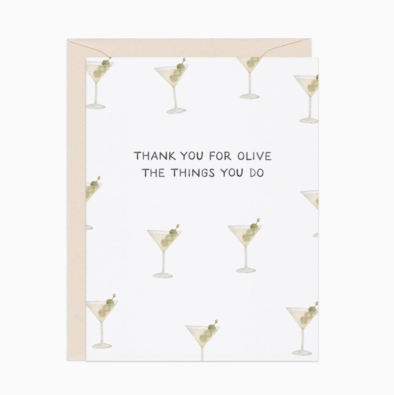 'Thank You For Olive Things You Do' Thank You Card