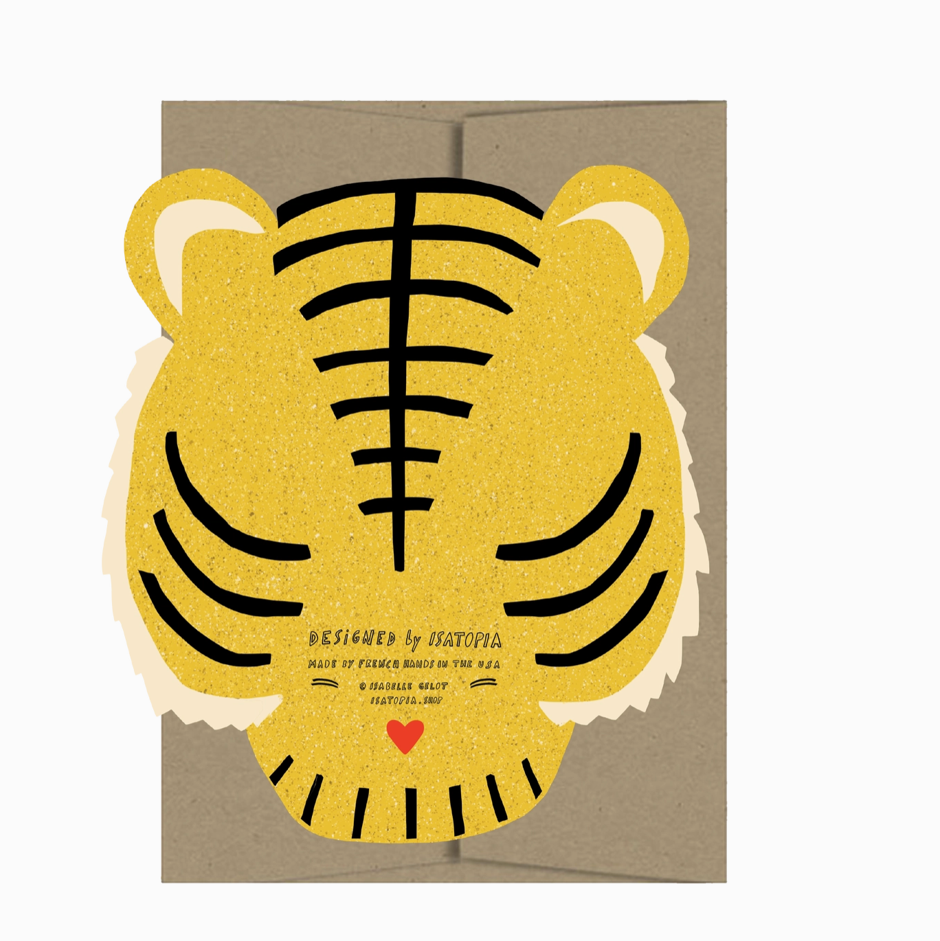 Tiger Die Cut Card