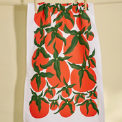 Pomodoro Tomato Red Illustration Tea Towel