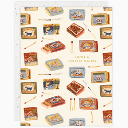 'We're A Perfect Match' Plantable Seed Card