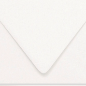 Close-up of a white envelope corner on a white background