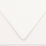 Close-up of a white envelope corner on a white background