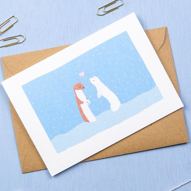 Winterweaselsinthesnow-Christmasgreetingscard.jpg
