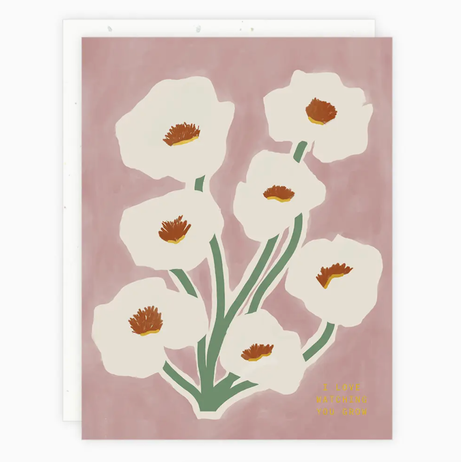 'I Love Watching You Grow' Card