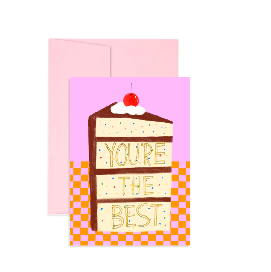 'You're The Best' Chocolate Cake Card