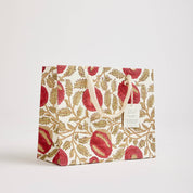 Hand Block Printed Gift Bags - Scarlet (Variety of Styles) - Medium