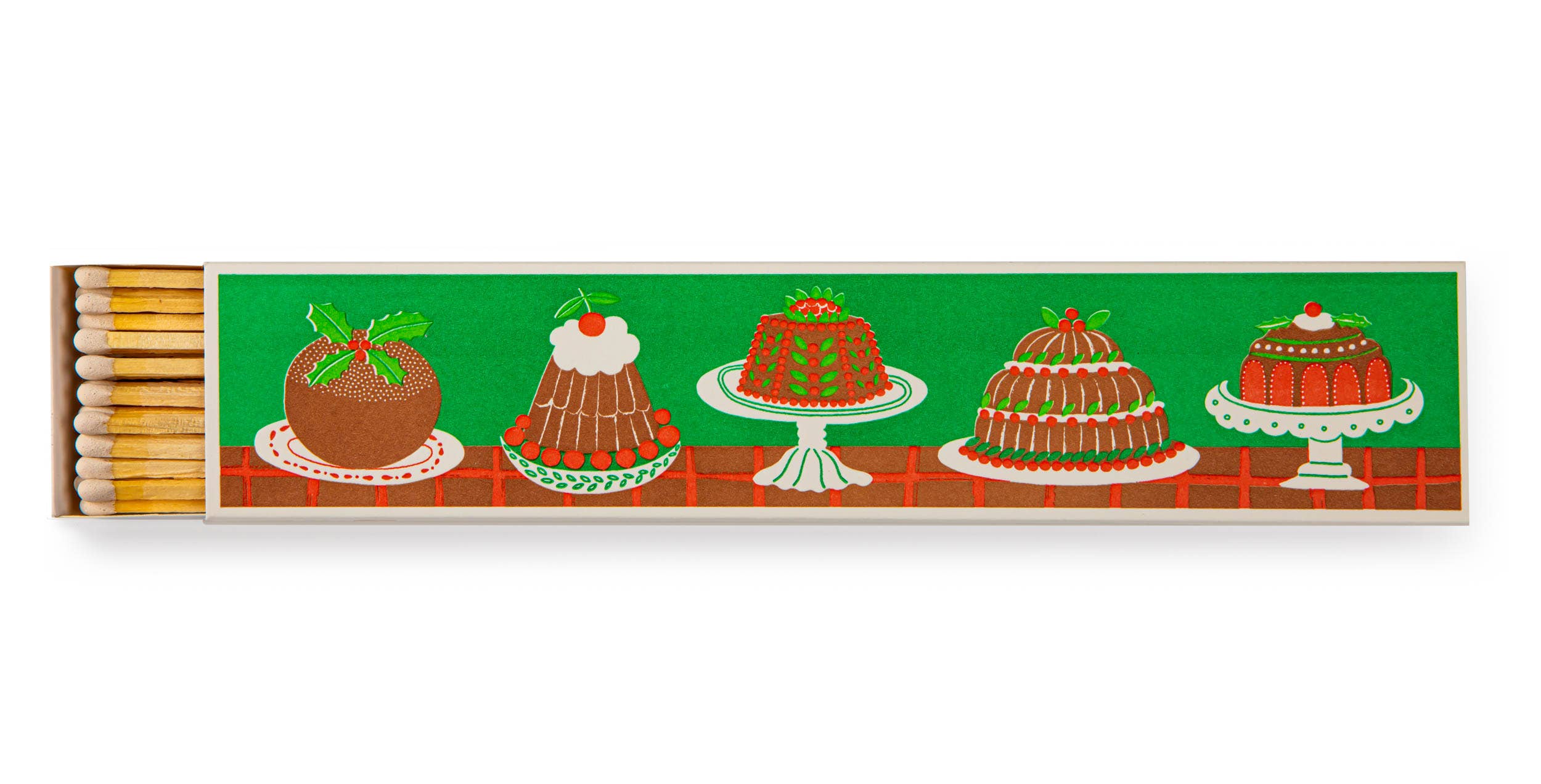 Christmas Pudding Long Safety Matches