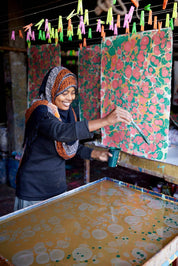 Hand Marbled Gift Bags (Large) - Christmas Glitz (Variety of Colors)