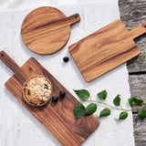 Handmade Albizia Wood Serving Board (Rectangle, 13.75" x 6")
