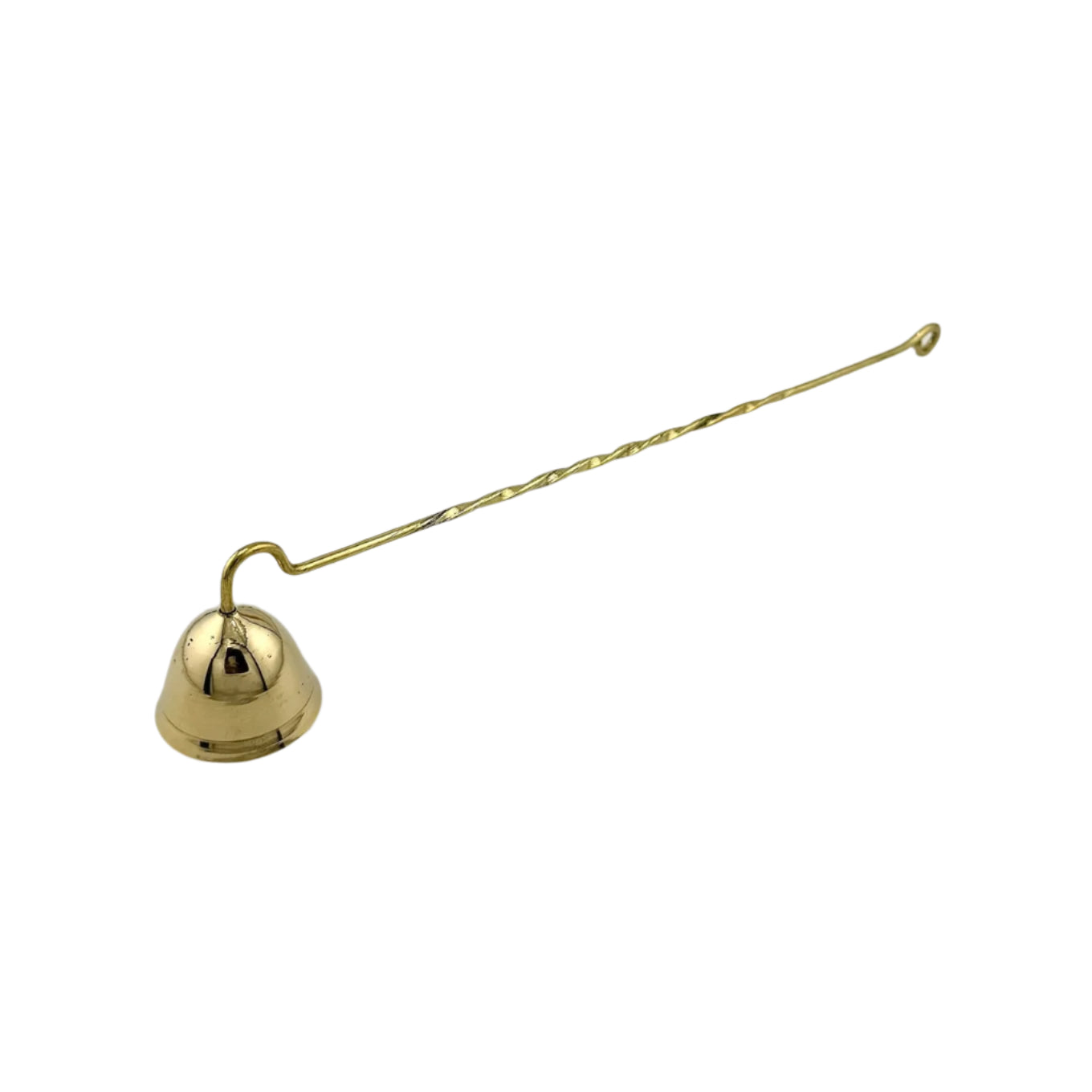 10" Brass Candle Snuffer - Curved