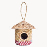 Bird House - Handwoven Seagrass + Sari (in Cottage)