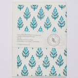Hand Block Printed Greeting Card (in Buti Turquoise)