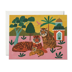 Bengal Tiger Family Baby Card