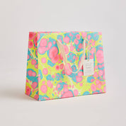 Hand Block Printed Gift Bag - Neon Collection - Variety of Styles (Medium)