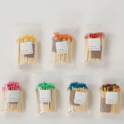 2 Inch Candle Match Refill Kit (Black w/ Black Tips)