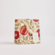 Hand Block Printed Gift Bags - Scarlet (Variety of Styles) - Small
