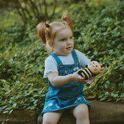 Hand-stitched Bumble Bee Rattle