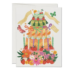 'Happy Birthday To You!' Whimsical Cake Card