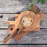 Handmade Albizia Wood Serving Board (Rectangle, 13.75" x 6")