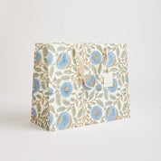 Hand Block Printed Gift Bag - Blue Stone Collection - Variety of Styles (Large)