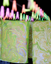 Hand Block Printed Gift Bag - Pastel Collection - Variety of Styles (Medium)