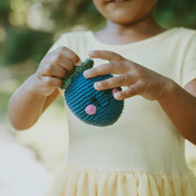 Hand-stitched Plush Blueberry Rattle