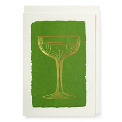 Gold Champagne Notelet Card