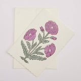 Boxed Artisan Notecard Set (in Malika Lilac)