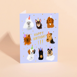 'Happy Birthday!!!'Canine Crew Card