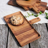 Handmade Albizia Wood Serving Tray (Rectangle, 11.5" x 6")