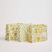 Hand Block Printed Gift Bag - Sunshine Collection - Variety of Styles (Medium)