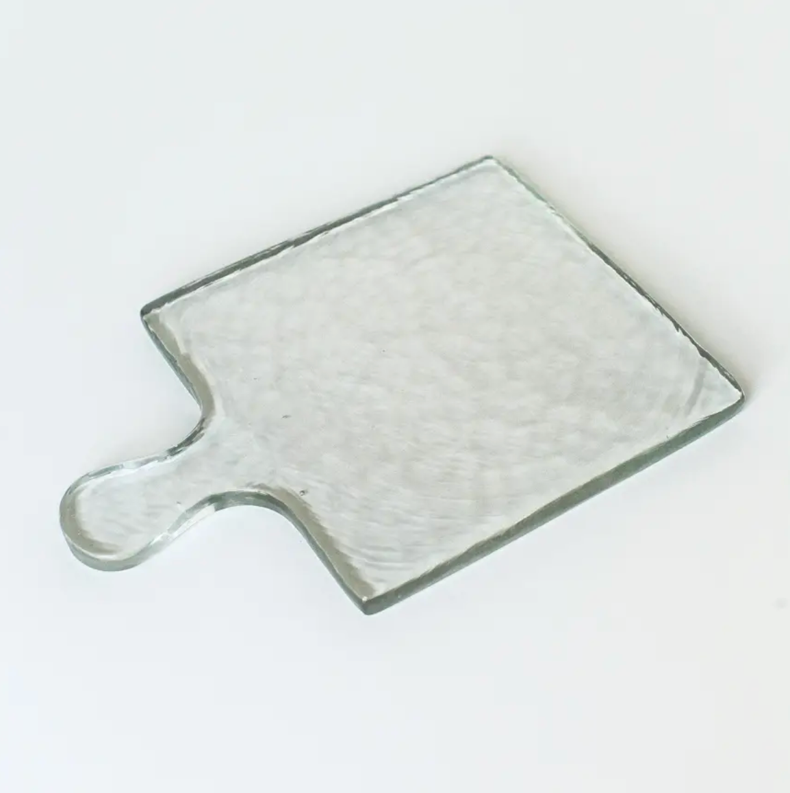 Hand Blown Hammered Glass Serving Board