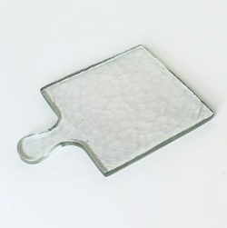 Hand Blown Hammered Glass Serving Board