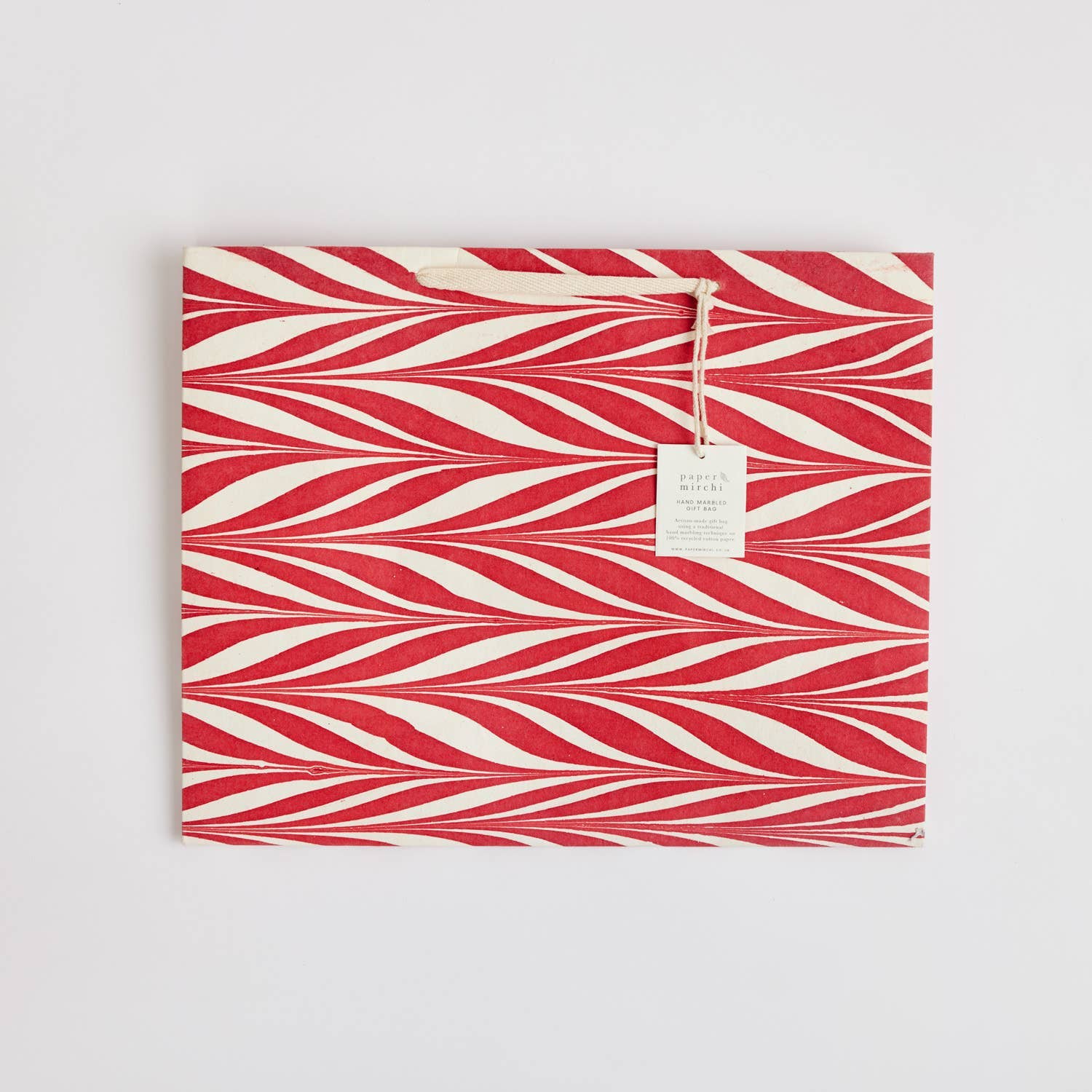 Hand Marbled Gift Bags (Large) - Christmas Glitz (Variety of Colors)