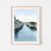 'Fishtown at Dusk' - Giclée Fine Art Print (8x10)