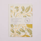 Hand Block Printed Greeting Card (in Marigold Glitz Sunshine)