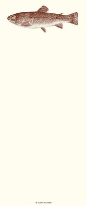Trout Long Note Pad