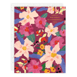 'Happy Birthday To Wonderful You' Greeting Card