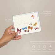 'You Give Me Butterflies' Butterfly Love Seed Card