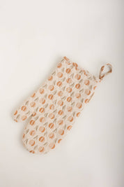 Batik Oven Mitt (in Tulips & Cream) Hand-Dyed