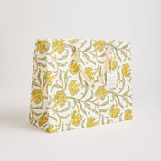 Hand Block Printed Gift Bag - Sunshine Collection - Variety of Styles (Large)