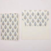 Hand Block Printed Greeting Card (in Buti Blue Stone)