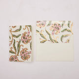 Hand Block Printed Greeting Card (in Iris Glitz Blush)