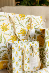 Hand Block Printed Gift Bag - Sunshine Collection - Variety of Styles (Small)