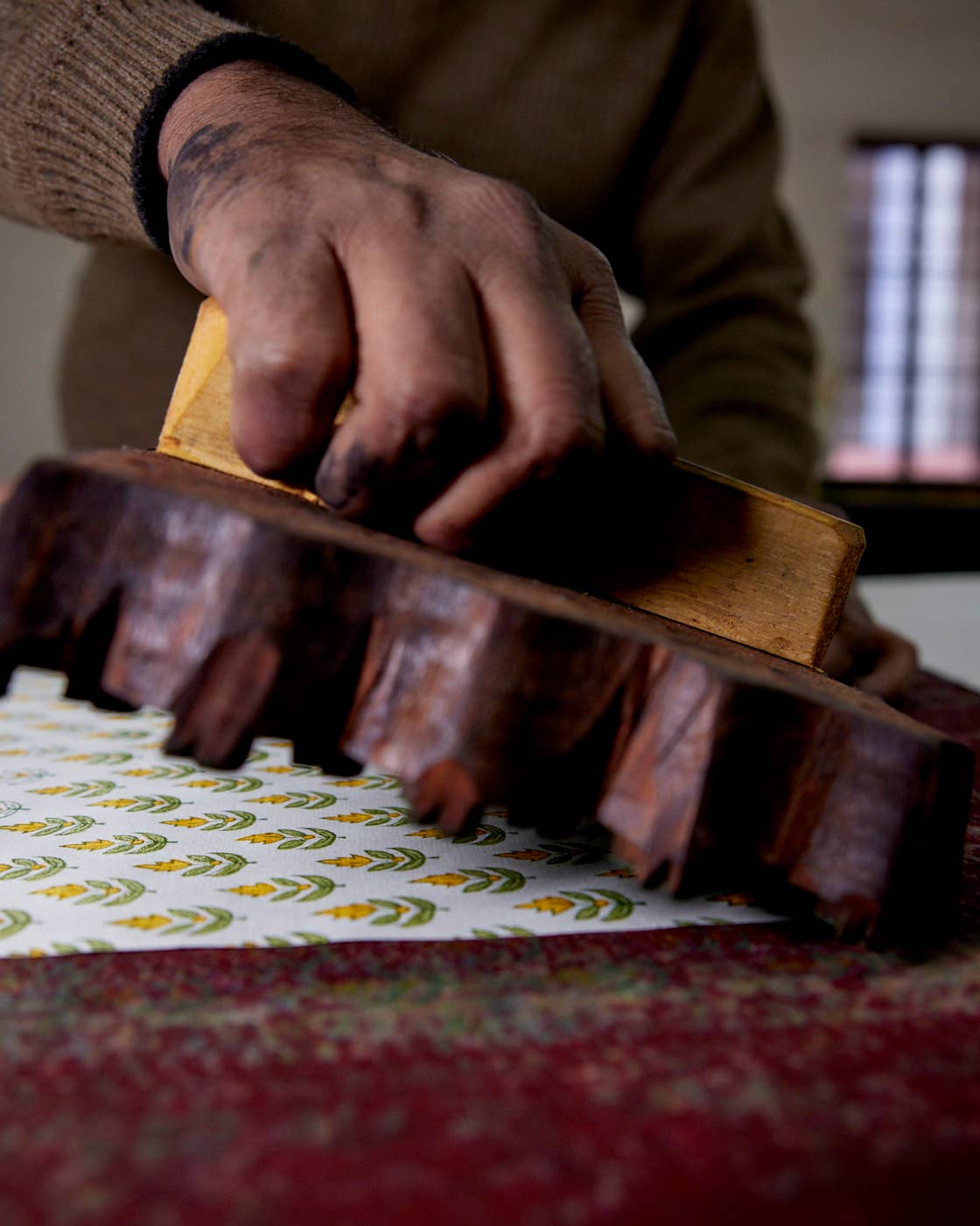 Hand Block Printed Gift Bag - Sunshine Collection - Variety of Styles (Large)