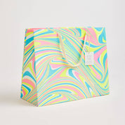 Hand Block Printed Gift Bag - Neon Collection - Variety of Styles (Large)